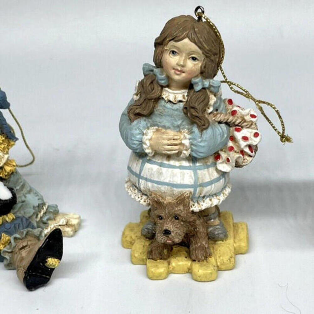 Wizard of Oz Dorothy Scarecrow Lion Smithsonian Christmas Ornaments‎ LOT of 3